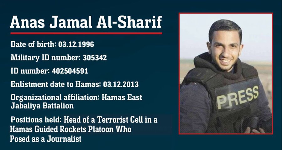 Image for the event titled: IDF's unsubstantiated accusations against Anas Al-Sharif