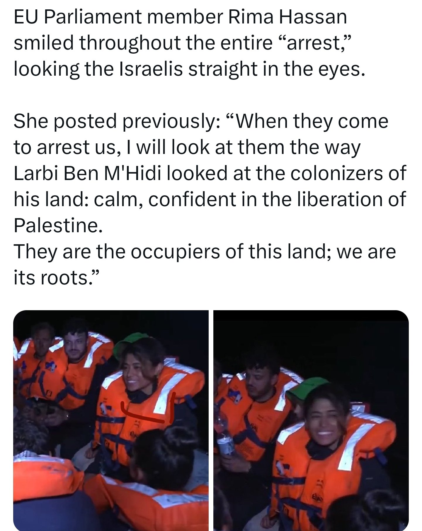 Image for the event titled: Rima Hassan arrest