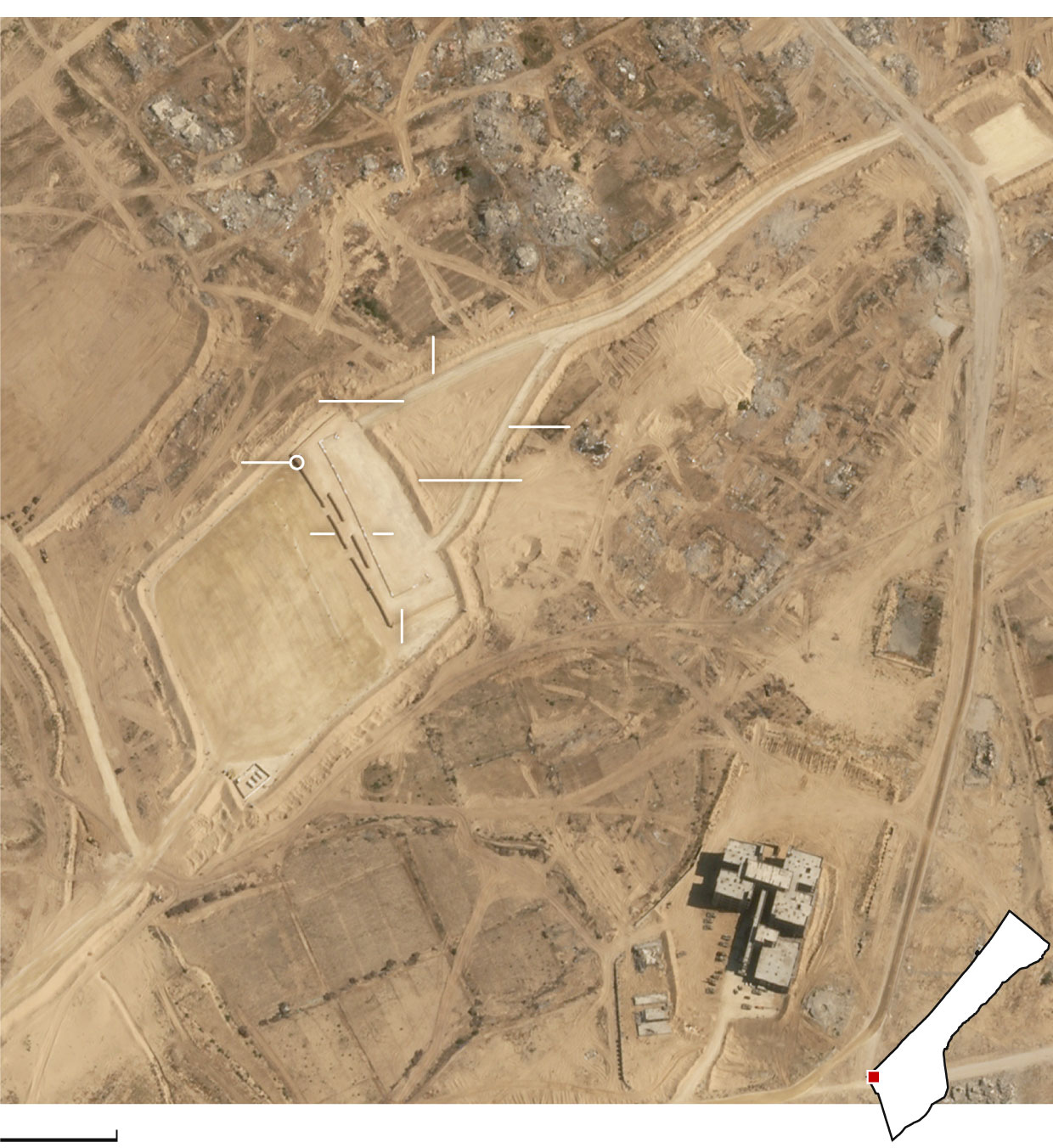 Image for the event titled: Vast crowd gathered north of the site before fence collapsed