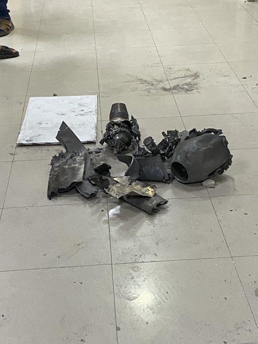 Image for the event titled: Fragments of unidentified ordnance used to strike the hospital
