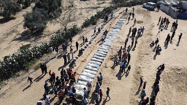 Image for the event titled: Mass Grave of 54 unidentified Palestinians - Deir Al-Balah October 22, 2025