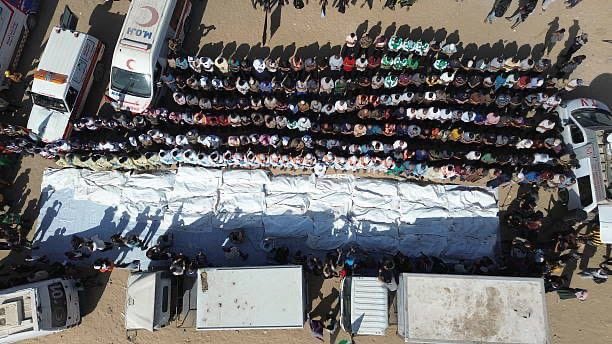 Image for the event titled: Funeral of 54 unidentified Palestinians -  October 22, 2025