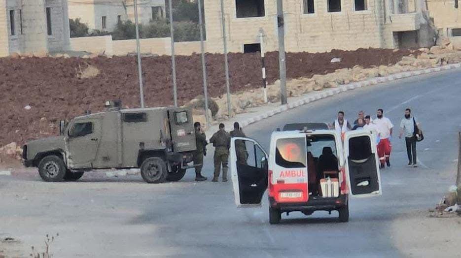 Image for the event titled: IDF soldiers blocks an ambulance transporting a pregnant woman to  hospital