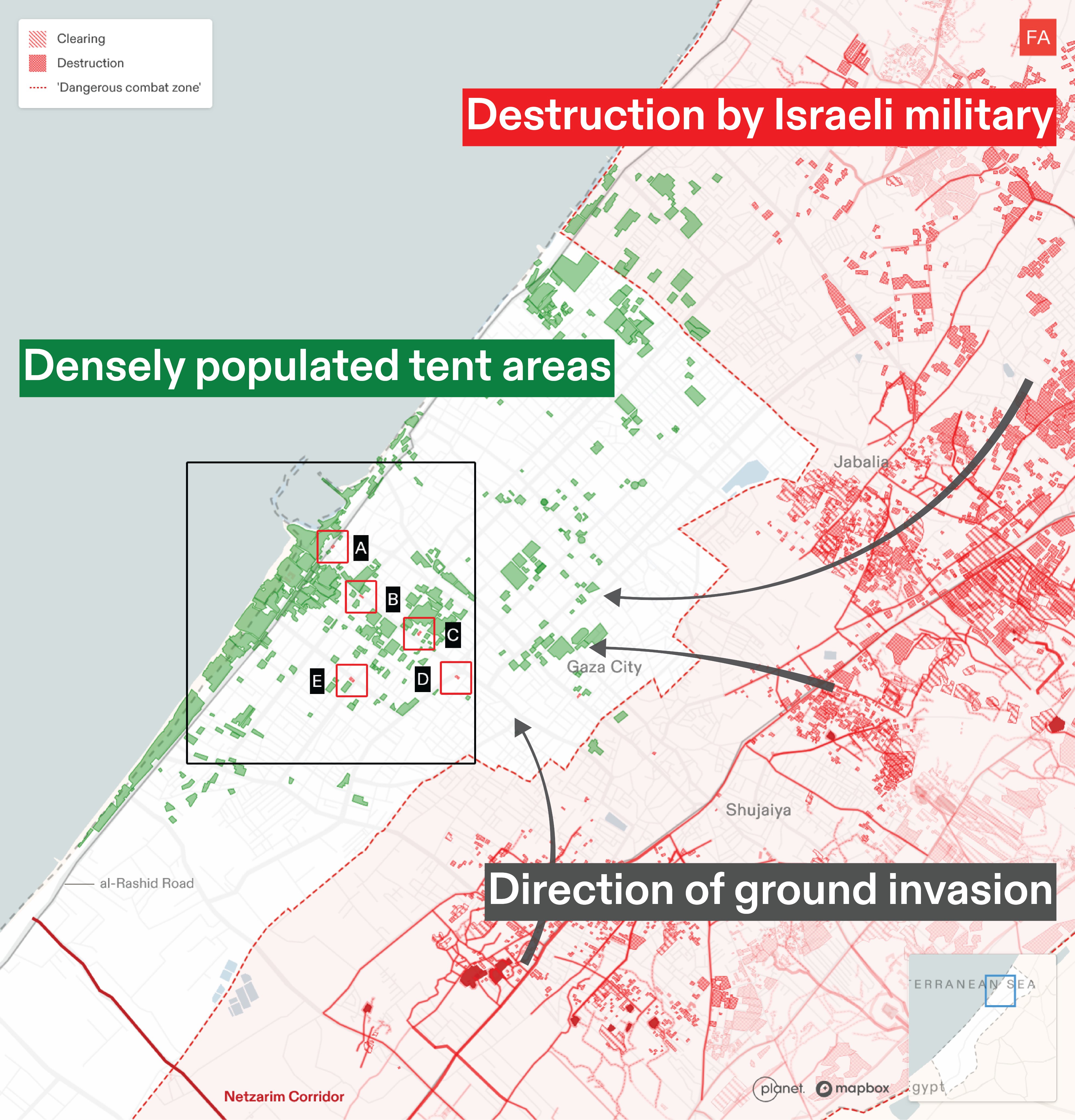 Image for the event titled: Towers in the middle of densely populated areas (by Forensic Architecture)