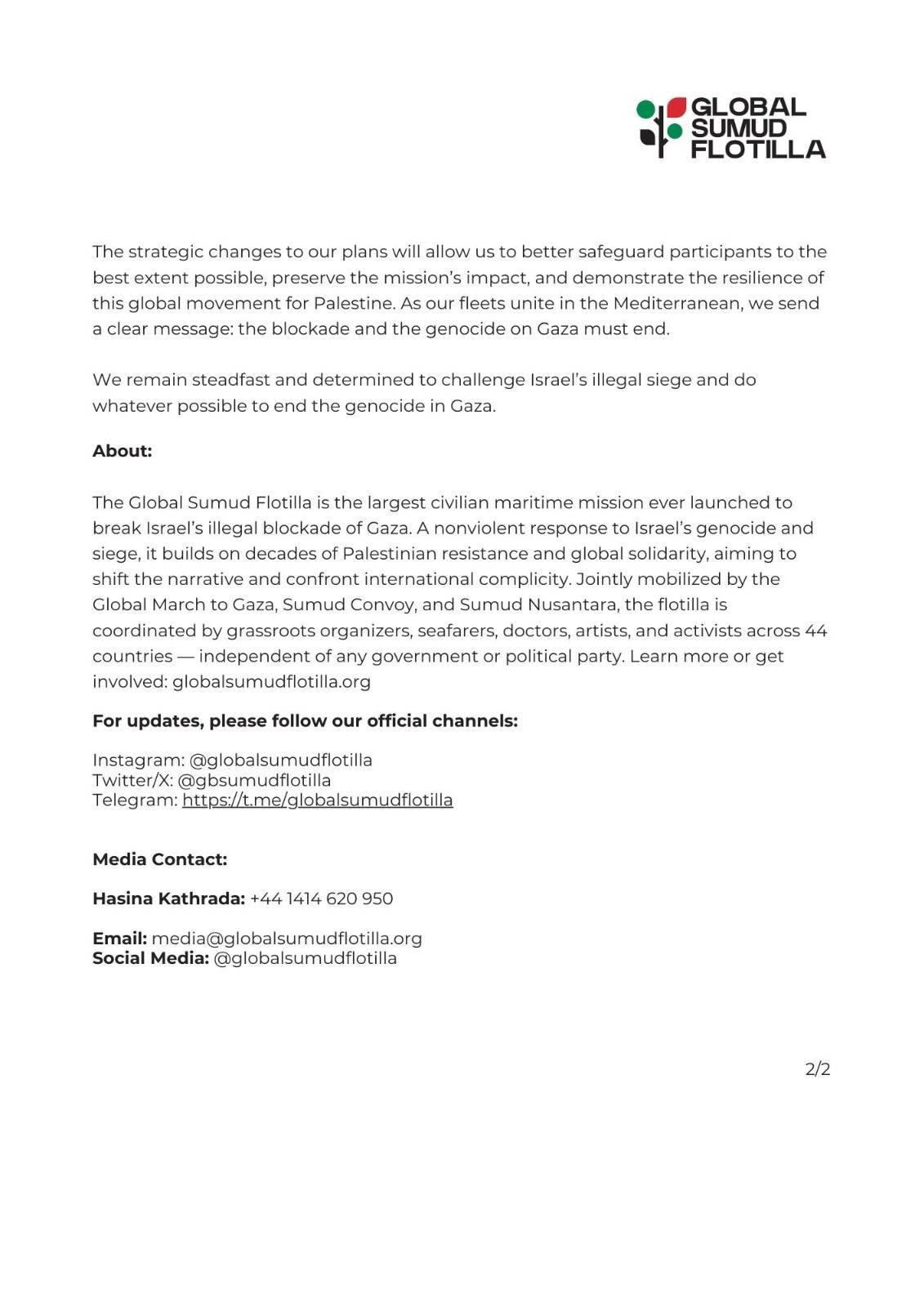 Image for the event titled: GSF Press release September 14 page 2