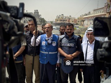 Image for the event titled: Vigil of journalists at Nasser hospital, Khan Younis