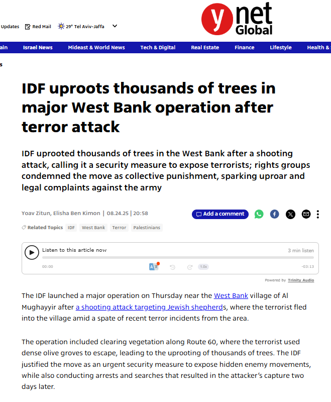 Image for the event titled: YNet coverage of the events