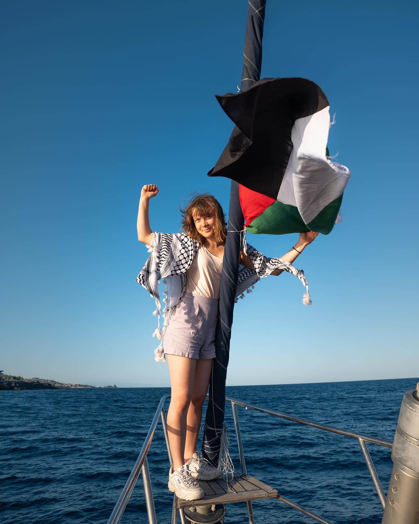 Image for the event titled: Greta Thunberg on the Gaza Feedom Flotilla vessel
