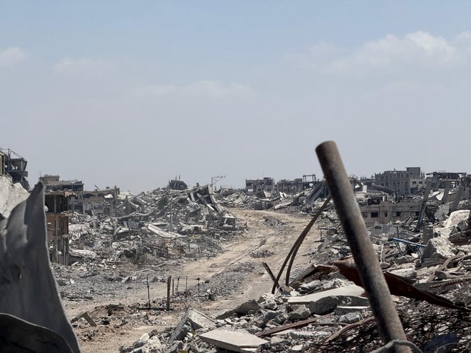 Image for the event titled: Abu Sharkh roundabout: total displacement and destruction