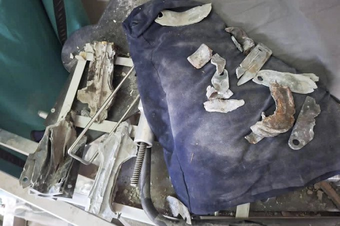 Image for the event titled: Remnants of 3 tank projectiles tail fins
