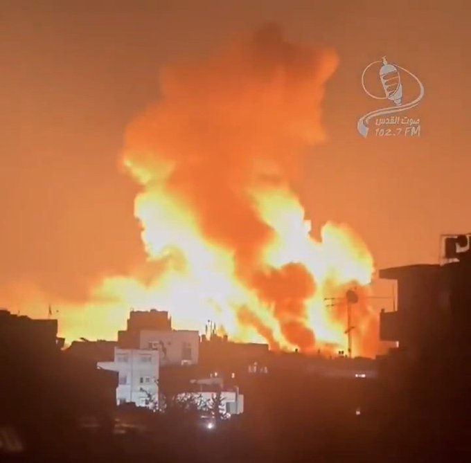 Image for the event titled: August 24 midnight violent detonations - Jabalia al-Balad