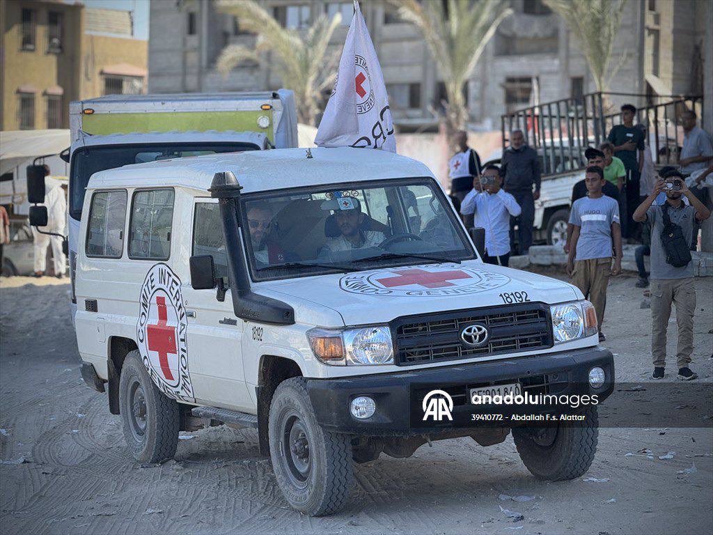 Image for the event titled: October 14 2025, The 45 bodies returned by the IRCS vehicles