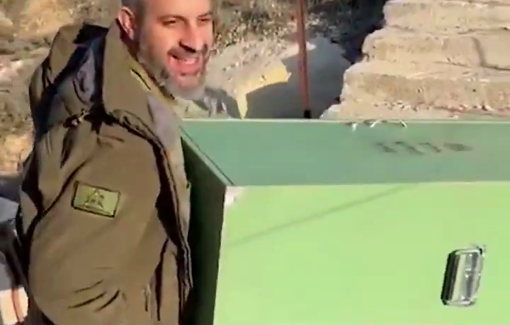 Thumbnail preview image for the video titled: The IDF brings more Torah scrolls into Syrian territory it occupied