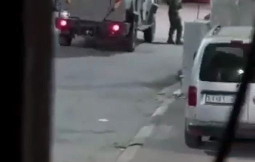 Thumbnail preview image for the video titled: Israeli raid on Shuqba, forcing shop owners to close their businesses