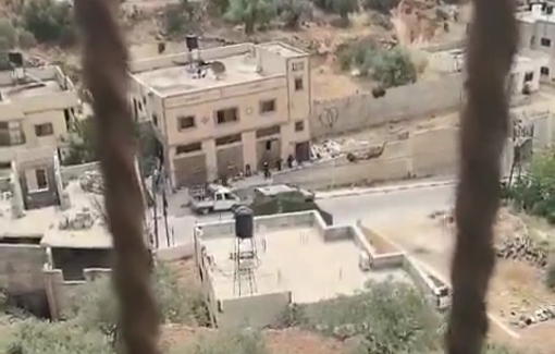 Thumbnail preview image for the video titled: Israeli forces arrested Palestinian youth Feras Al-Dik during the ongoing invasion of Kafr Al-Dik