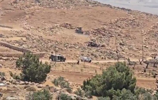 Thumbnail preview image for the video titled: Israeli forces carry out a demolition operation in the town of Duma, south of Nablus