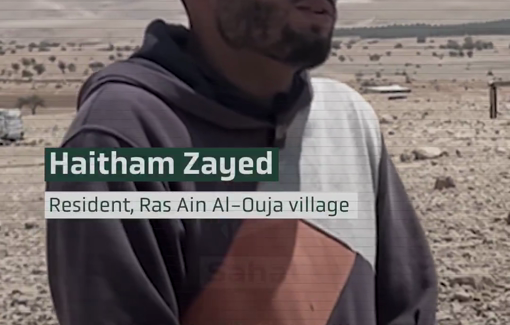 Thumbnail preview image for the video titled: Ras al-Auja under Israeli outpost siege: Bedouin residents speak out