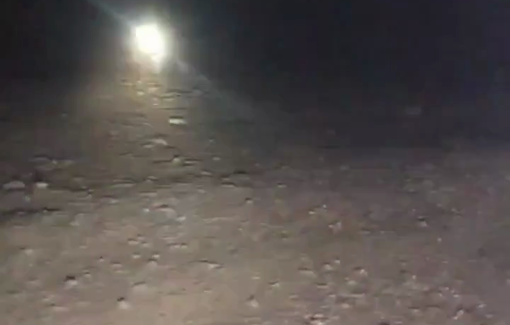 Thumbnail preview image for the video titled: Settlers harassing Bedouin residents in Jordan ally with ATV and lights