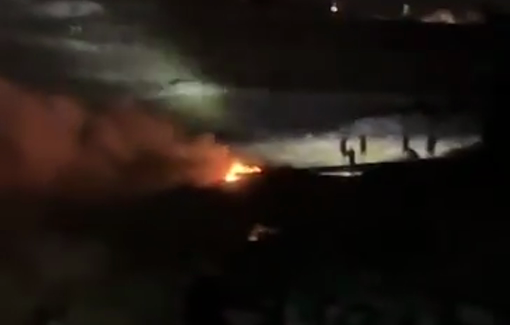 Thumbnail preview image for the video titled: Around 4 a.m. over 100 Israeli settlers launched a violent attack on the Palestinian village of Beita
