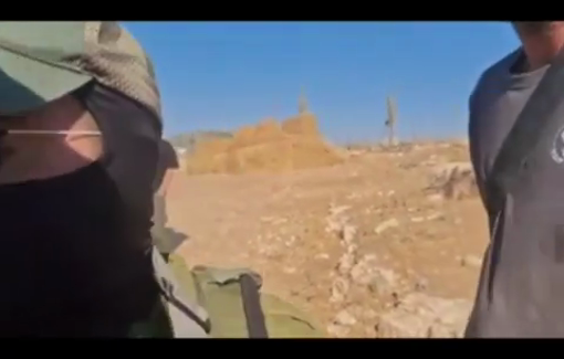 Thumbnail preview image for the video titled: Tuwani : Israel Bloch, Itamar Levi, Issachar Mann, Amishav Peled, looting the sheep and beating the resident