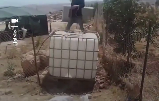 Thumbnail preview image for the video titled: Israeli settlers storm house in Douma, southeast of Nablus