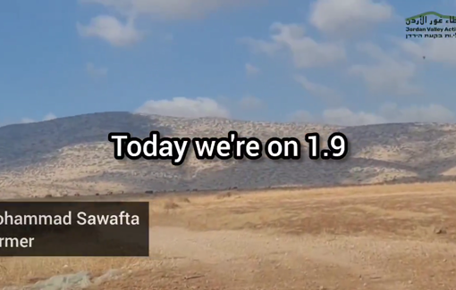 Thumbnail preview image for the video titled: The farmer Muhammad Suwafṭa has been unable to reach his fields in Qa'un–Bardala due to violence from settlers living in the nearby outpost.