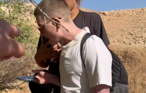 Thumbnail preview image for the video titled: Settlers attempted to dig up multiple buried water pipes in Ras Al-Ein Ras Al-Auja