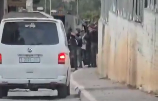Thumbnail preview image for the video titled: Israeli forces arrest a child during the ongoing raid of the town of Qusra, south of Nablus