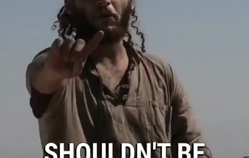 Thumbnail preview image for the video titled: In Sarura, a supremacist settler chased and threatened residents with Bible quotes