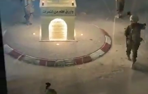 Thumbnail preview image for the video titled: Israeli forces abduct a Palestinian while storming the city of Jenin