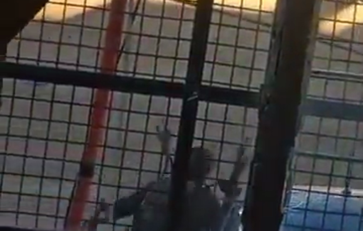 Thumbnail preview image for the video titled: Israeli forces preventing Palestinian school students from reaching their schools in Hebron / Al Khalil