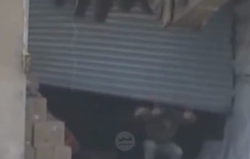 Thumbnail preview image for the video titled: Israeli soldiers shooting two young Palestinian men at point-blank range after they surrendered in Jabal Abu Dheir