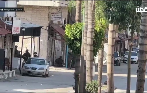 Thumbnail preview image for the video titled: Heavy deployment of the occupation army in the city of Qalqilya