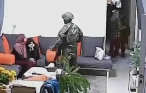 Thumbnail preview image for the video titled: Courage of the activist Manal Al-Tamimi during her arrest in Nabi Saleh