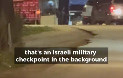 Thumbnail preview image for the video titled: Apartheid in Awarta military checkpoint