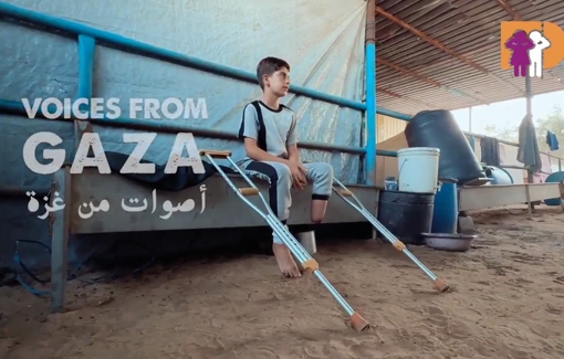 Thumbnail preview image for the video titled: 14-year-old Mahmoud survived an Israeli airstrike that forced doctors to amputate his leg