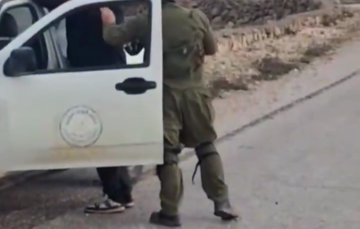 Thumbnail preview image for the video titled: Settlers harassed a driver transporting schoolgirls to the village school, then abducted their teacher