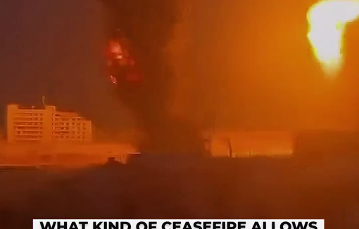 Thumbnail preview image for the video titled: 13+ Palestinians were killed in Gaza as Israeli bombardment tore through residential and commercial areas