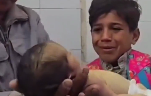 Thumbnail preview image for the video titled: One week old Mahmoud Al Aqraa died of Hypothermia