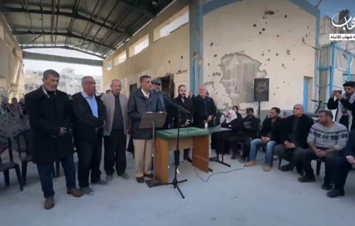 Thumbnail preview image for the video titled: Employees of UNRWA held a protest sit-in in front of the agency’s headquarters in Gaza City