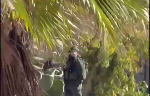 Thumbnail preview image for the video titled: Israeli forces detained activist Youssef Abu Maria during Beit Ummar demolition operations