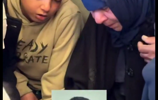 Thumbnail preview image for the video titled: Sorrowful scenes from the funeral of Hatem Abu Saleh, a nurse killed by an Israeli drone strike