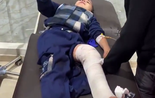 Thumbnail preview image for the video titled: Israeli bombed a home belonging to the Al-Khatib family in Al-Nuseirat Refugee Camp in central Gaza