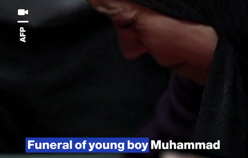 Thumbnail preview image for the video titled: Hundreds of mourners paying tribute to Muhammad Nassan 14 y/o killed by Israeli soldier in Al-Mughayyir