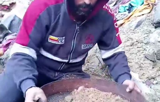 Thumbnail preview image for the video titled: Abu Ismail Hamad, gathering the remains of his wife and children after they were executed by the Israeli occupation