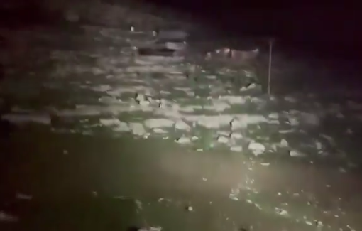 Thumbnail preview image for the video titled: Settlers attack Khillet al-Sidra in the Mukhmas area, burning homes and citizens’ property