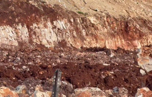 Thumbnail preview image for the video titled: Israeli settlers bulldozed land around the Abu Awad home in Turmus Ayya, trapping it on all sides