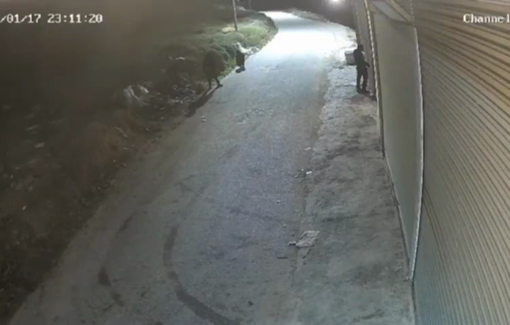 Thumbnail preview image for the video titled: Israeli settlers fled after Palestinians confronted an attempted home attack near Asira al-Qibliya