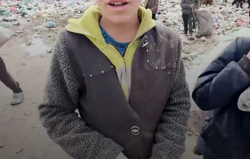 Thumbnail preview image for the video titled: Palestinian children gather waste to use as fuel for cooking and heating