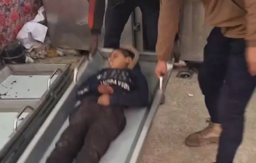 Thumbnail preview image for the video titled: Three brothers, including a child, were killed by Israeli artillery shelling that targeted the eastern part of Deir al-Balah city